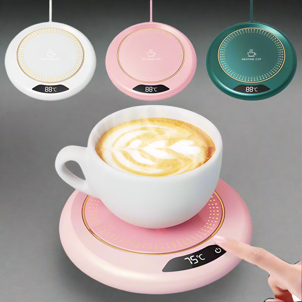 USB Coffee Mug Warmer 3 Temperature Setting Electric Beverage Warmer Coffee Warmer Plate for Hot Coffee Tea and Milk