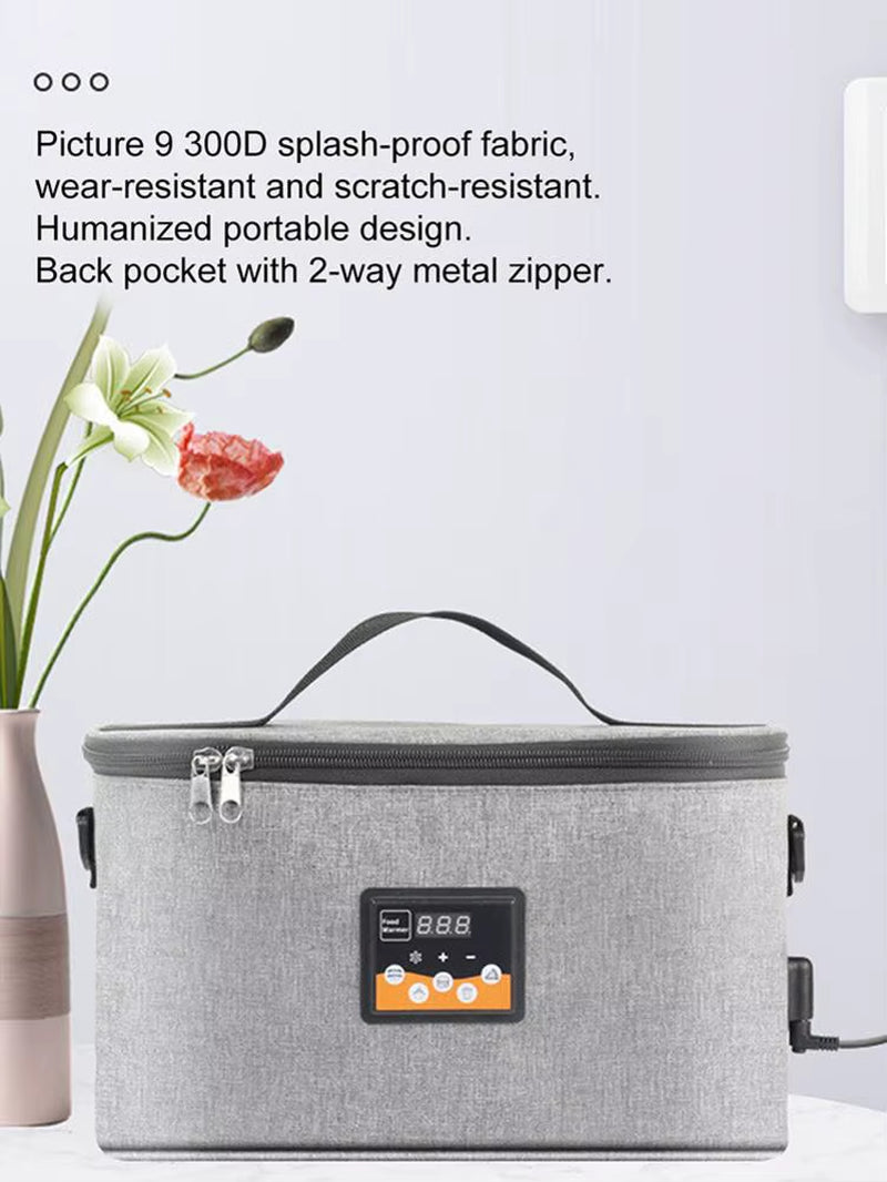 Food Warming Tote Portable Electric Food Warmer Lunch Bag Food Bottle Heating Insulation Bag Outdoor Car Milk Heater Liquid